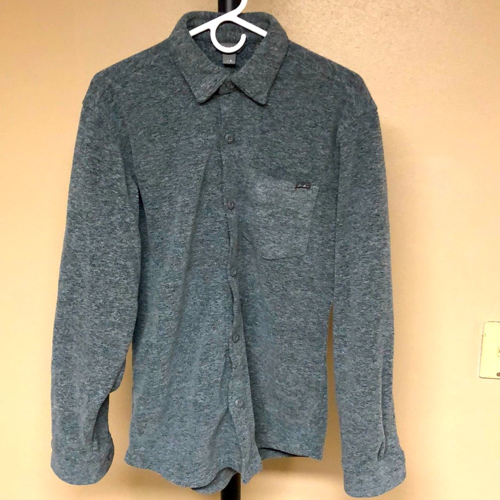 EUC Eddie Bauer gray men’s small microfleece shirt